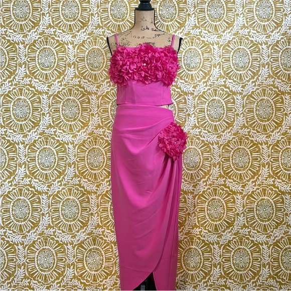 Free People Elliatt Pink Two Piece Floral Set - Picture 5 of 13